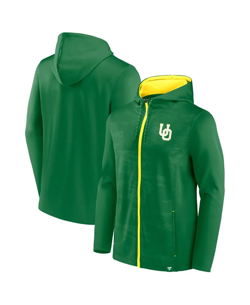 Men's Fanatics Green Oregon Ducks Ball Carrier Full-Zip Hoodie