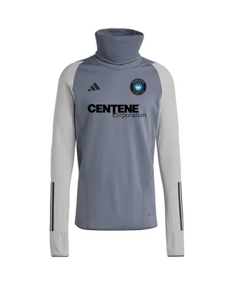 Men's adidas Gray Charlotte Fc Warm Raglan Cold.rdy Top