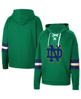 Men's Colosseum Green Notre Dame Fighting Irish Lace-Up 4.0 Pullover Hoodie