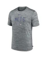 Men's Nike Heather Gray New York Mets Authentic Collection Velocity Performance Practice T-shirt