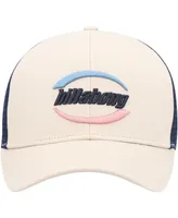 Men's Billabong Cream, Navy Walled Trucker Adjustable Snapback Hat
