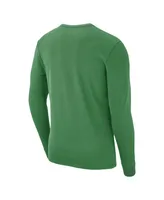 Men's Nike Green Oregon Ducks Repeat Logo 2-Hit Long Sleeve T-shirt