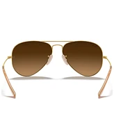 Ray-Ban Unisex Polarized Sunglasses, RB3025 Aviator Classic