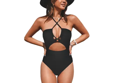 Cupshe Women's Wild At Heart Tunneled Cut-out One Piece Swimsuit