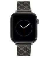 Nine West Women's Stainless Steel Mesh with Pattern Band Compatible 42/44/45/Ultra/Ultra 2 Apple Watch