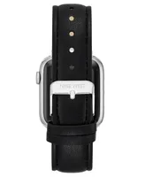 Nine West Women's Smooth Faux Leather Band designed for Apple Watch 42mm (Series 1-3 only) & 44/45/46/49mm (Ultra Ultra 2)