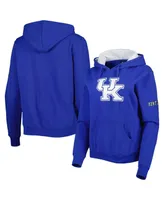 Women's Stadium Athletic Royal Kentucky Wildcats Big Logo Pullover Hoodie