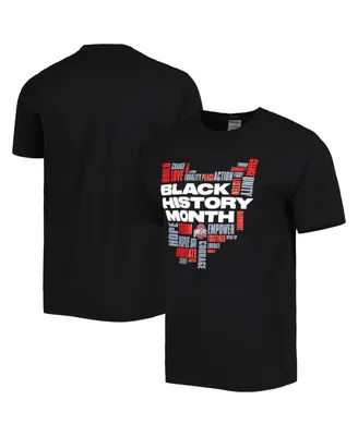 Men's Comfortwash Black Ohio State Buckeyes History Month Basketball T-shirt
