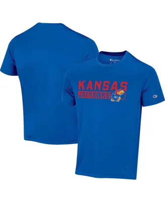 Men's Champion Royal Kansas Jayhawks Impact Knockout T-shirt