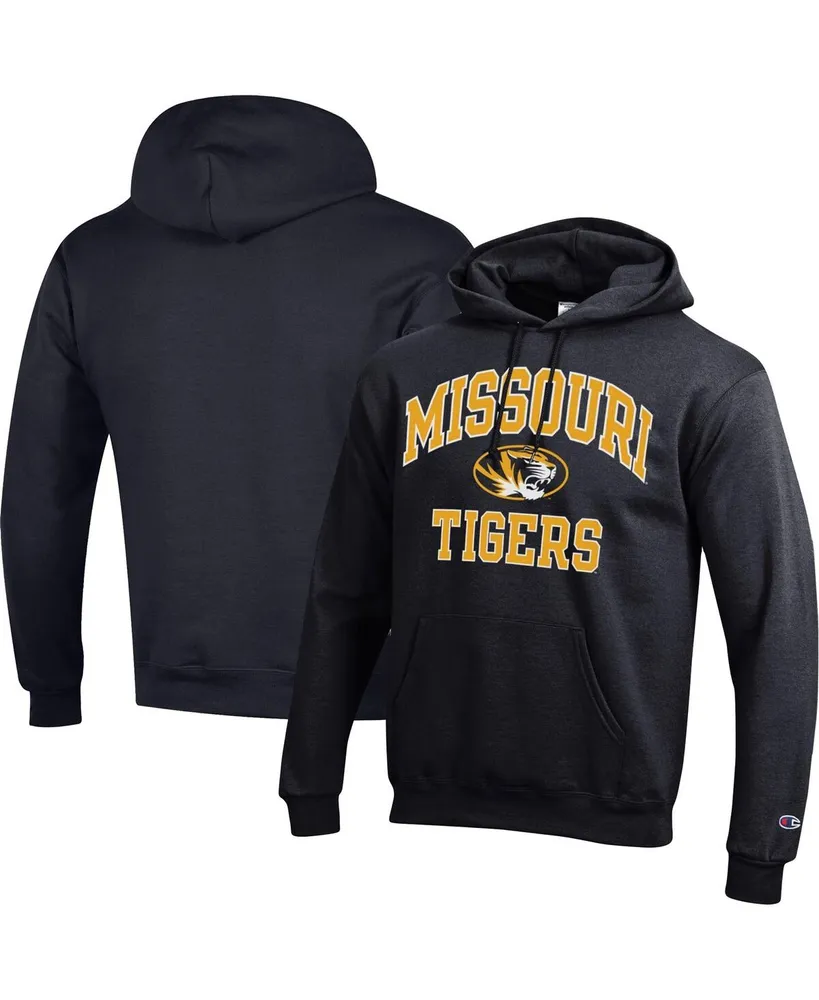 Men's Champion Black Missouri Tigers High Motor Pullover Hoodie