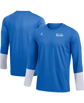 Men's Jordan Blue Ucla Bruins Football Performance Long Sleeve T-shirt