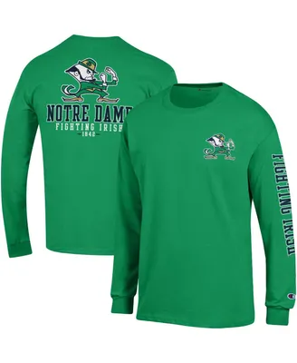 Men's Champion Notre Dame Fighting Irish Team Stack 3-Hit Long Sleeve T-shirt