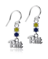 Women's Dayna Designs Pitt Panthers Dangle Crystal Earrings