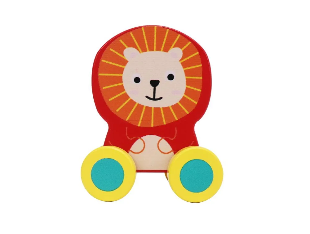 Leo & Friends Wooden Little Leo Lion Vehicle Toy, Perfect Christmas or Birthday Present - Assorted Pre
