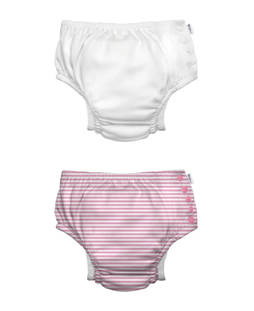 green sprouts Baby Boys or Baby Girls Snap Swim Diaper, Pack of 2