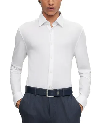 Boss by Hugo Boss Men's Regular-Fit Pure-Cotton Jersey Shirt