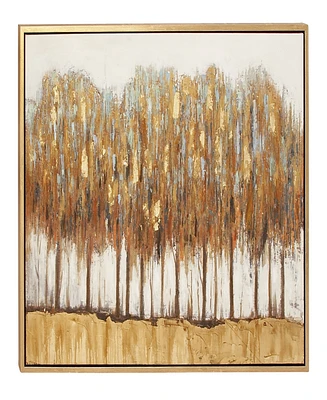 Rosemary Lane Canvas Tree Framed Wall Art with Gold-Tone Frame