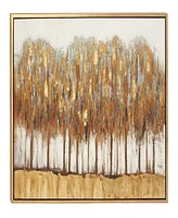 Rosemary Lane Canvas Tree Framed Wall Art with Gold-Tone Frame