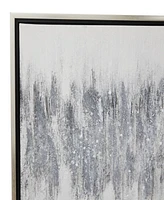 Rosemary Lane Canvas Abstract Framed Wall Art with Silver-Tone Frame, 71" x 1" x 20"