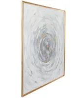 Rosemary Lane Metal Spiral Starburst Framed Wall Art with Gold-Tone Frame, 40" x 1" x 40"