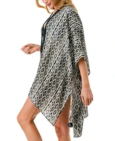 Marcus Adler Geo Print Kimono Cover Up