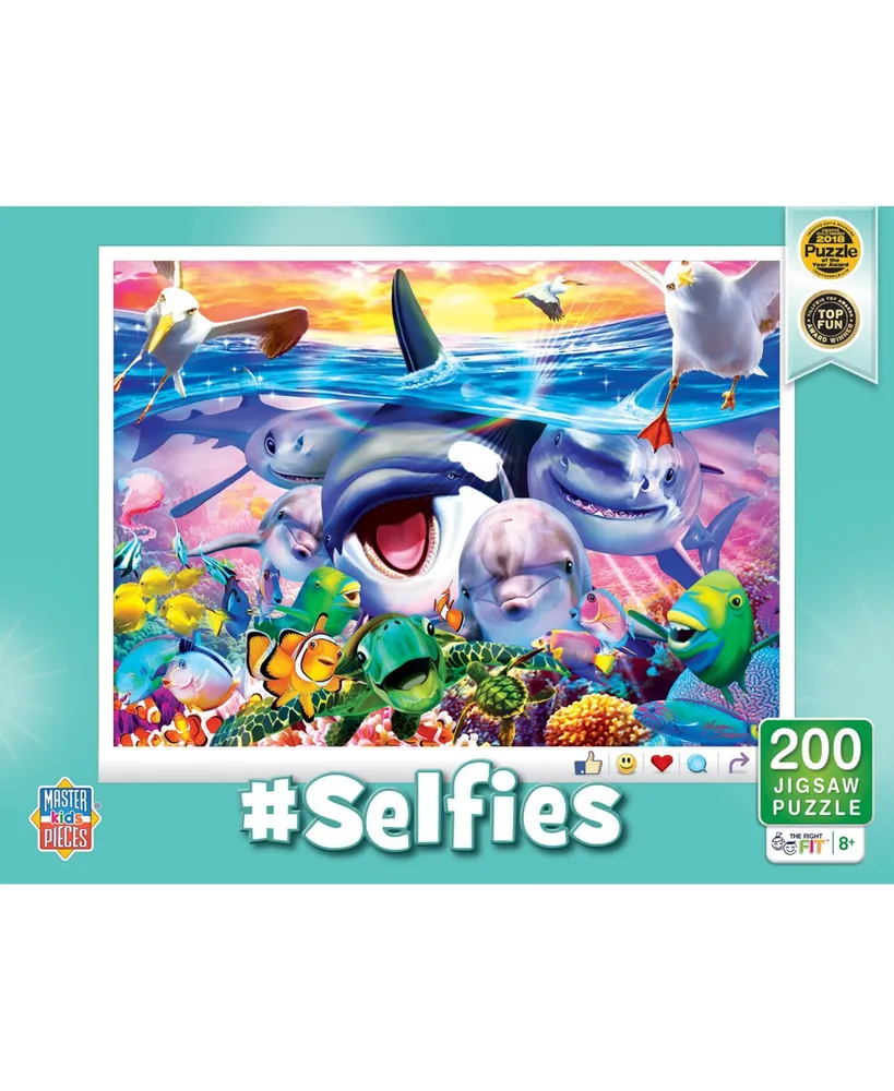Masterpieces Selfies - Wild Waves 200 Piece Jigsaw Puzzle for kids