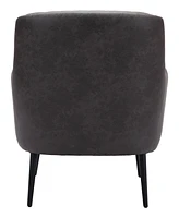 Zuo 35" Steel, Polyester Tasmania Boho Chic Accent Chair