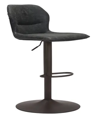 Zuo 44" Steel, Polyurethane Vital Adjustable Base Bar Chair - Vintage
