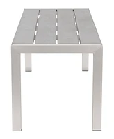 Zuo 59" Aluminum Metropolitan Double Bench