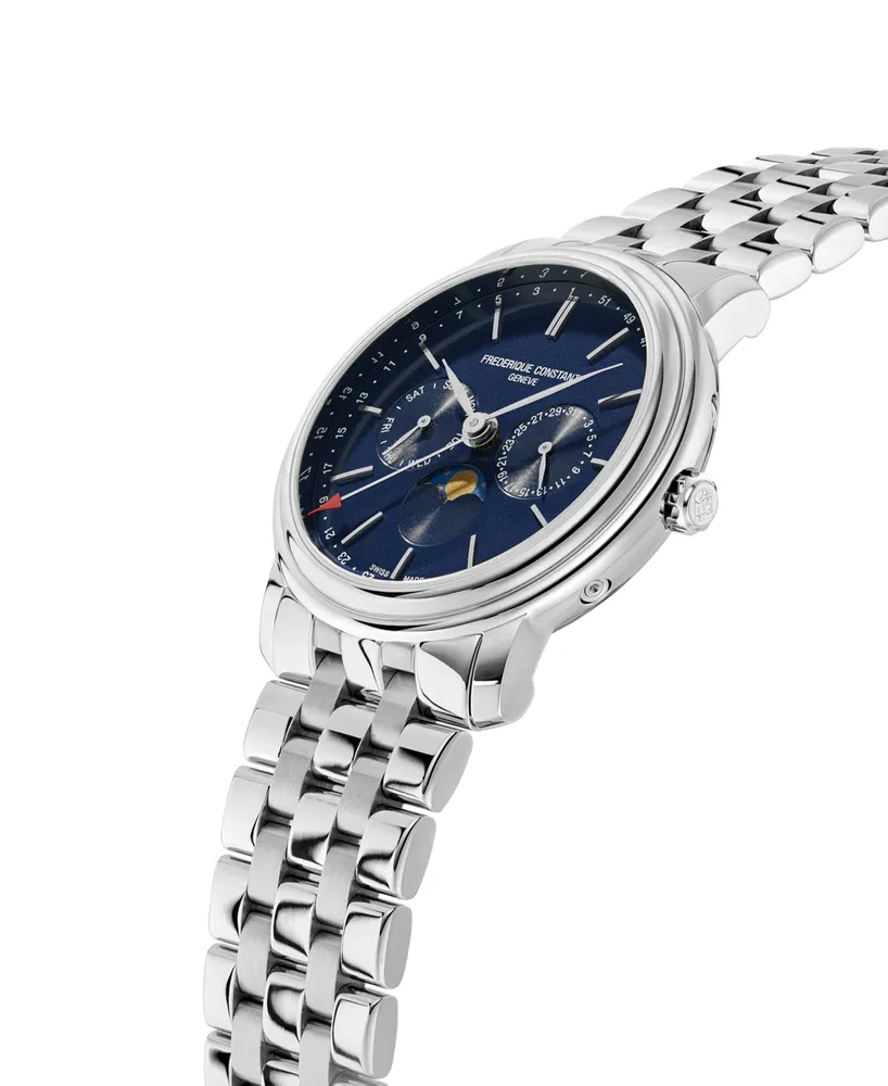 Frederique Constant Men's Swiss Classics Business Stainless Steel Bracelet Watch 40mm