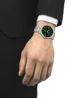 Tissot Men's Swiss Automatic Chemin des Tourelles Powermatic 80 Stainless Steel Bracelet Watch 42mm