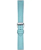 Tissot Women's Swiss Automatic Chemin des Tourelles Powermatic 80 Blue Leather Strap Watch 34mm