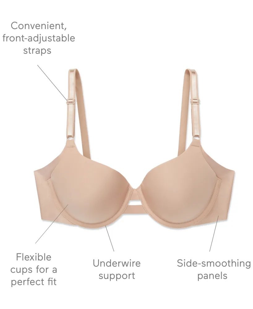 Warner's Warners No Side Effects Underarm-Smoothing Comfort Underwire  Lightly Lined T-Shirt Bra 1356