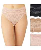 b.tempt'd by Wacoal Women's 3-Pk. Lace Kiss High-Leg Underwear 970882