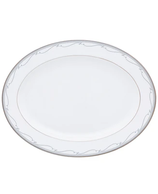 Noritake Satin Flourish Oval Platter