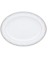 Noritake Satin Flourish Oval Platter