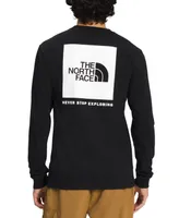 The North Face Men's Box Nse Standard-Fit Logo Graphic Long-Sleeve T-Shirt