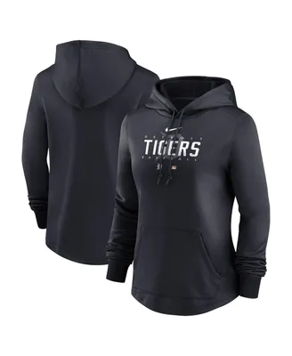 Women's Nike Navy Detroit Tigers Authentic Collection Pregame Performance Pullover Hoodie