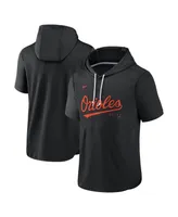 Men's Nike Black Baltimore Orioles Springer Short Sleeve Team Pullover Hoodie