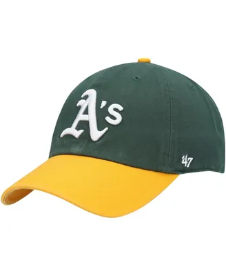 Men's '47 Brand Green, Gold Oakland Athletics Clean Up Adjustable Hat