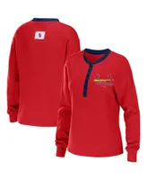 Women's WEAR by Erin Andrews Red St. Louis Cardinals Waffle