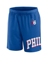 Men's Fanatics Royal Philadelphia 76ers Free Throw Mesh Shorts