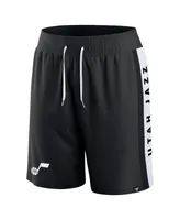 Men's Fanatics Black Utah Jazz Referee Iconic Mesh Shorts