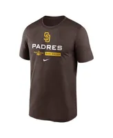 Men's Nike Brown San Diego Padres 2022 Postseason Authentic Collection Dugout T-shirt