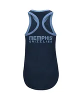 Women's G-iii 4Her by Carl Banks Navy Memphis Grizzlies Showdown Scoop-Neck Racerback Tank Top