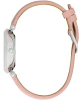 Olivia Burton Women's Signature Floral Pink Leather Strap Watch 34mm