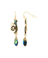 2028 Glass Multi Ab Bead Earrings