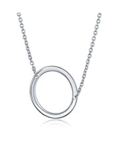 Sterling Silver Sideways Initial Necklace