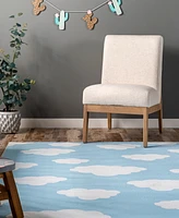 nuLoom Aurora Lilia Washable Kids Cloud 8' x 10' Area Rug