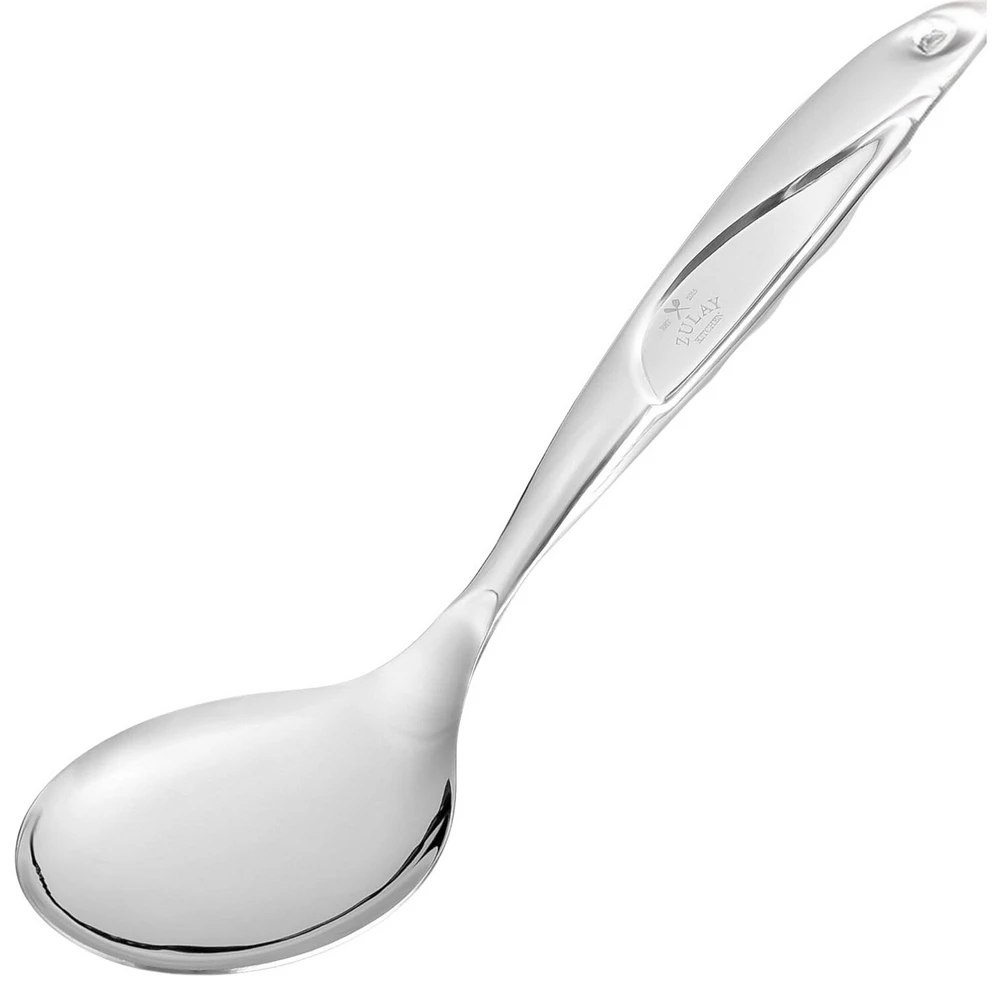 Zulay Kitchen Stainless Steel Multi-Purpose Serving Spoon with Comfort Handle